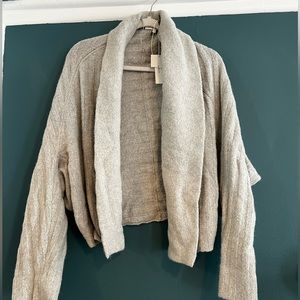 Vince Alpaca Shrug Sweater, size L.